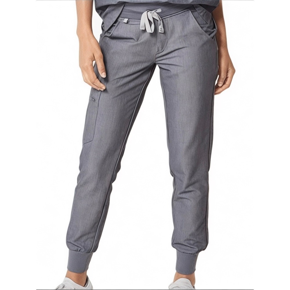 FIGS Zamora 2.0 Cargo Jogger Scrub Pants Women XL Gray Healthcare Medical Pullon
